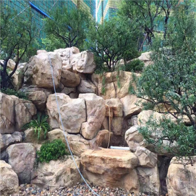 陕西塑石假山设计