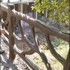 北京景区仿木护栏厂家