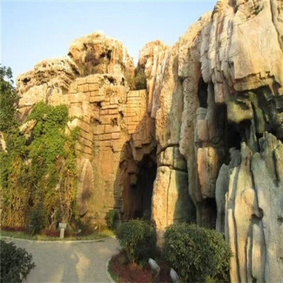 北京大型塑石假山设计
