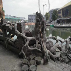 福建大型假山制作过程