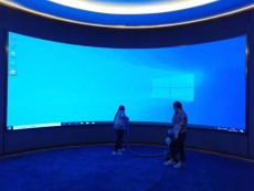 北京会议室展厅LED显示大屏效果