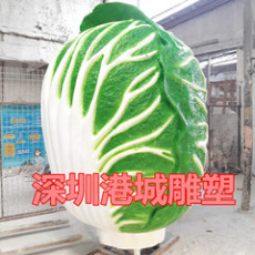 惠州商场装饰风水招财大白菜雕塑定制出厂价