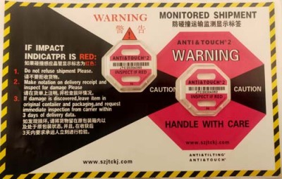 长春二代国产ANTI&TOUCH75G防震动显示标签整盒包邮