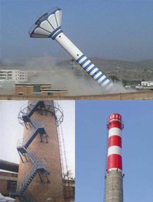 忻州正规120米烟囱拆除方法