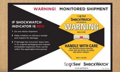江门安全无忧运输GD-SHAKE MONITOR震动显示标签生产厂家