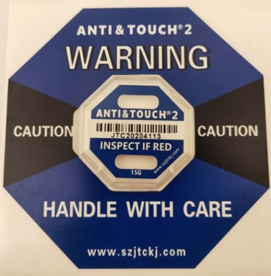 四平二代国产ANTI&TOUCH75G防震动警示标签整盒包邮
