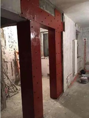 西红门室内改造墙体切割开门加固效果