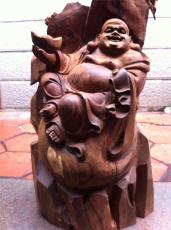 上海木雕保养弥勒佛 等新古典艺术精品修补