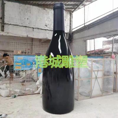 海南玻璃钢红酒瓶雕塑价格报价及图片