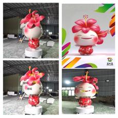 桂林公园广场形象卡通大红花娃娃雕塑定制厂