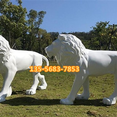 深圳玻璃钢仿真动物狮子模型雕塑定制电话