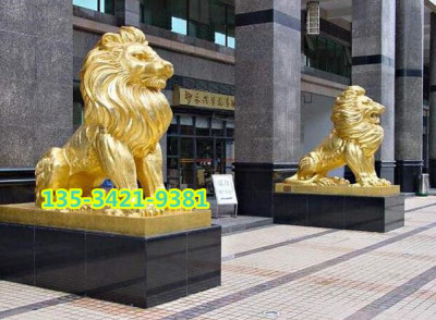 深圳出口玻璃纤维几何切面狮子雕塑定制厂家
