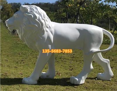 深圳玻璃钢仿真动物狮子模型雕塑定制电话