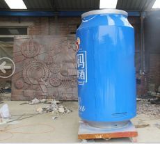 深圳饮料活动宣传玻璃钢拉罐饮料瓶雕塑厂家