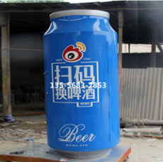 惠州商场装饰易拉罐饮料瓶雕塑定制出厂价