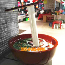 湛江海鲜面馆大碗面模型玻璃钢雕塑定制电话