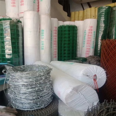 内蒙古现货单股刺绳呼和浩特PVC包塑铁丝网