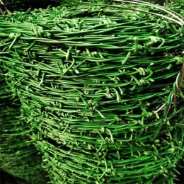 湖南现货不锈钢丝刺绳株洲绿色带刺铁丝网