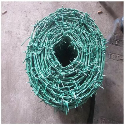 西藏现货不锈钢丝刺绳昌都包塑带刺铁丝网