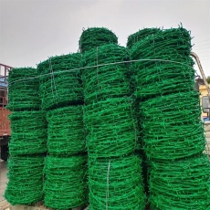 西藏现货高锌铁丝刺绳厂家昌都包塑带刺铁