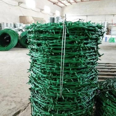甘肃现货高锌铁丝刺绳厂家嘉裕包塑钢丝网