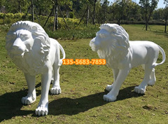 深圳仿真狮子玻璃钢雕像批发零售生产厂家