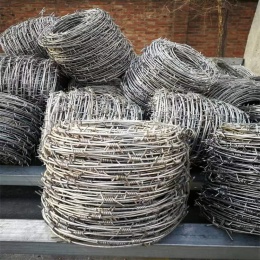 湖南现货钢丝刺绳厂家供应株洲绿色带刺铁丝