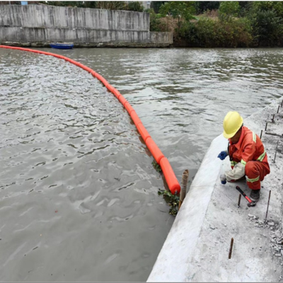 河道拦污网浮球水电站进水口拦漂装置