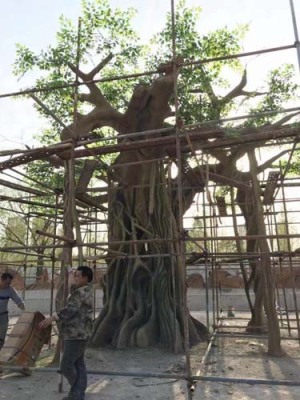 上海水泥假树厂家