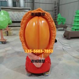 深圳大型玻璃钢仿真食物鲍鱼模型雕塑零售厂