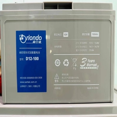 奥兰德蓄电池D12-150 12V150AH直流屏配套