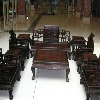南京老红木家具回收 大红酸枝桌椅收购