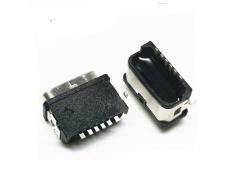 6pin 沉板0.55Type-C母座 - IPX7防水 充電