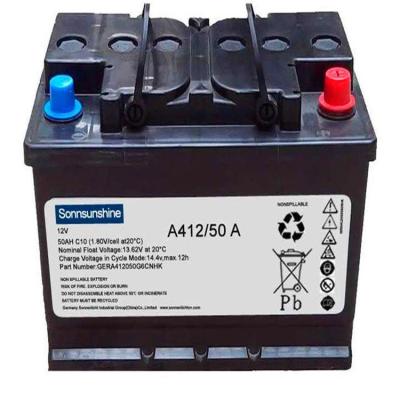 天门德国阳光蓄电池A412/100AAH参数规格配置