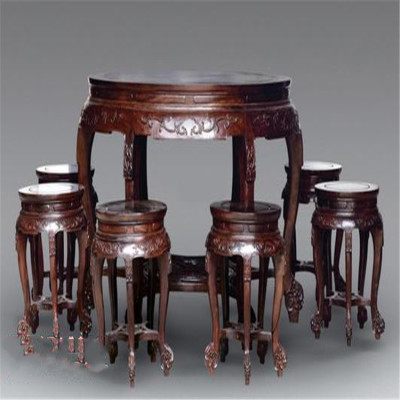 苏州老红木家具回收 大红酸枝桌椅收购