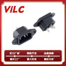 3P焊線式DC電源插座帶螺孔AC插口充電接口