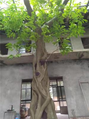 贵阳青砂石栏杆大型仿真假树