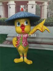 餐廳招牌菜吉祥物卡通雞雕塑批發零售廠家