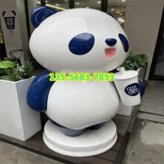 惠州奶茶店吉祥物玻璃钢奶茶杯卡通雕塑价格