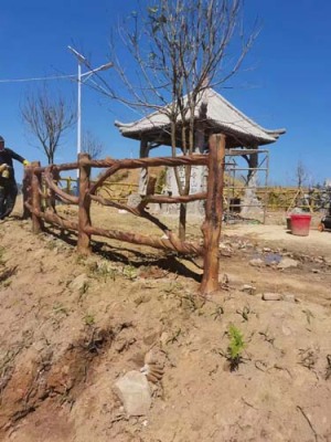 河北水泥仿树藤栏杆定制