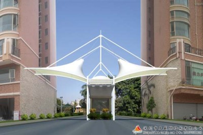 宁夏ETFE车棚膜结构安装设计