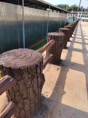 漳州水泥仿树藤栏杆价格透明