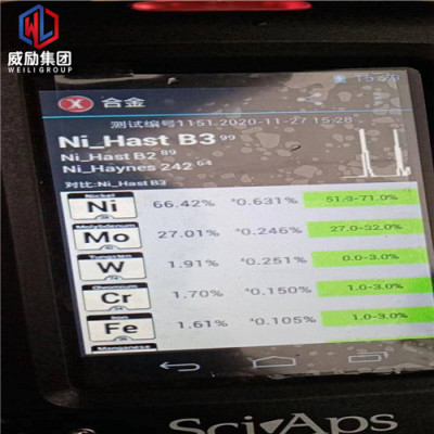 Hastelloy B2研磨棒国标化学成分