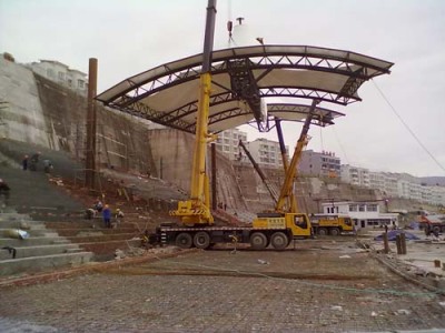 福建PTFE膜结构汽车棚建筑