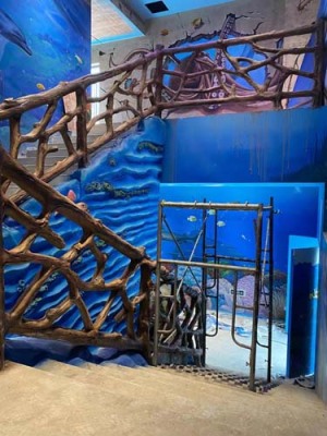 福建水泥仿树藤栏杆批发