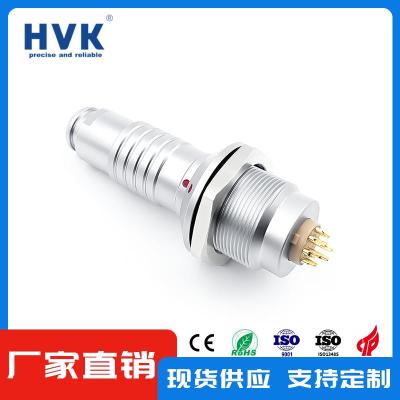 珠海HVKM18推拉自锁连接器工业插座加工定制