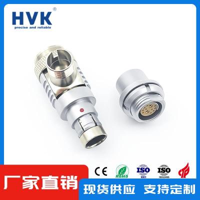 桂林HVK推拉自锁 IP68防水连接器定制