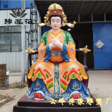 媽祖娘娘站班千里眼順風(fēng)耳將軍神像四大護(hù)法