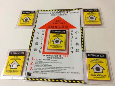 香港警示GD-TIP MONITOR倾倒显示标签厂家