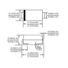 智威 AUSMA6C30CAH 肖特基勢(shì)壘二極管